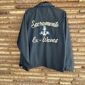 Angeltown Vintage 50s Navy Ex -Waves Embroidered Jacket
